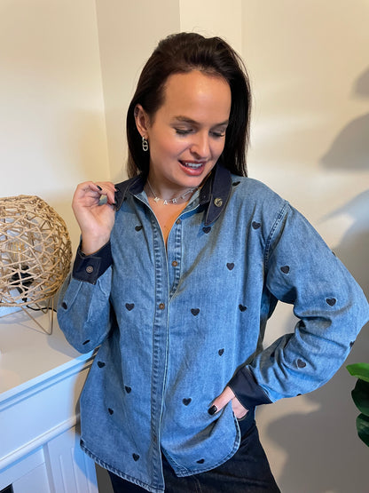 Chemise Jeans heart