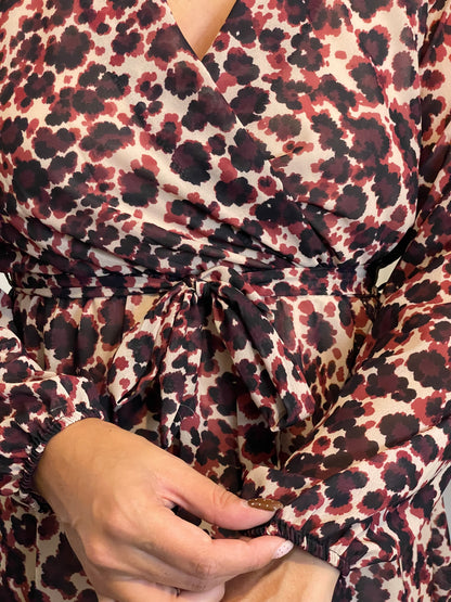 Robe Zélia bordeaux T.36 à T.48