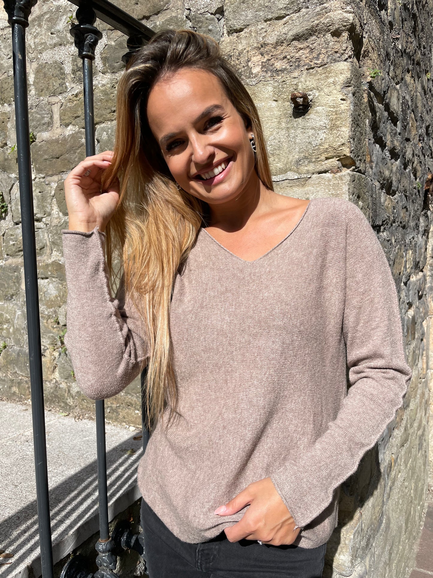 Pull Ambre beige