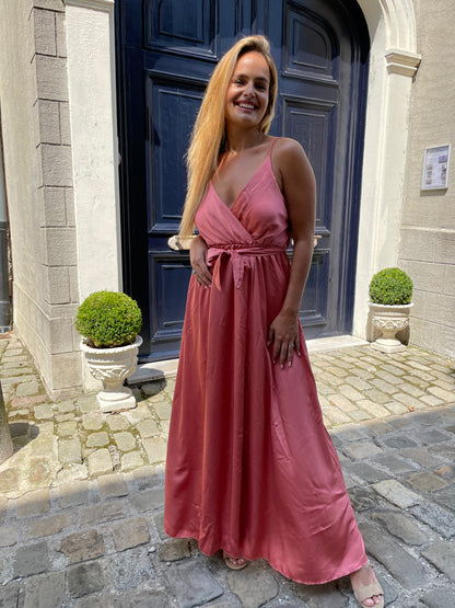 Robe Cannes Satinée Rose