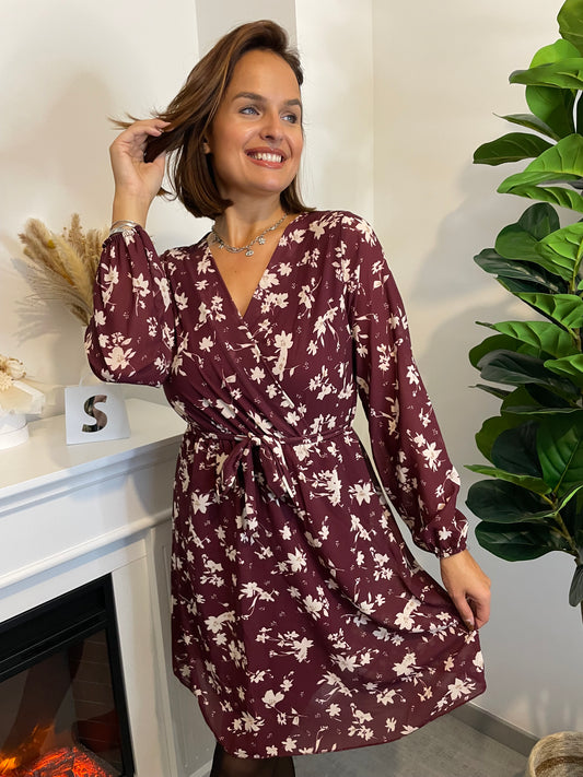 Robe Laura bordeaux T.36 à T.48