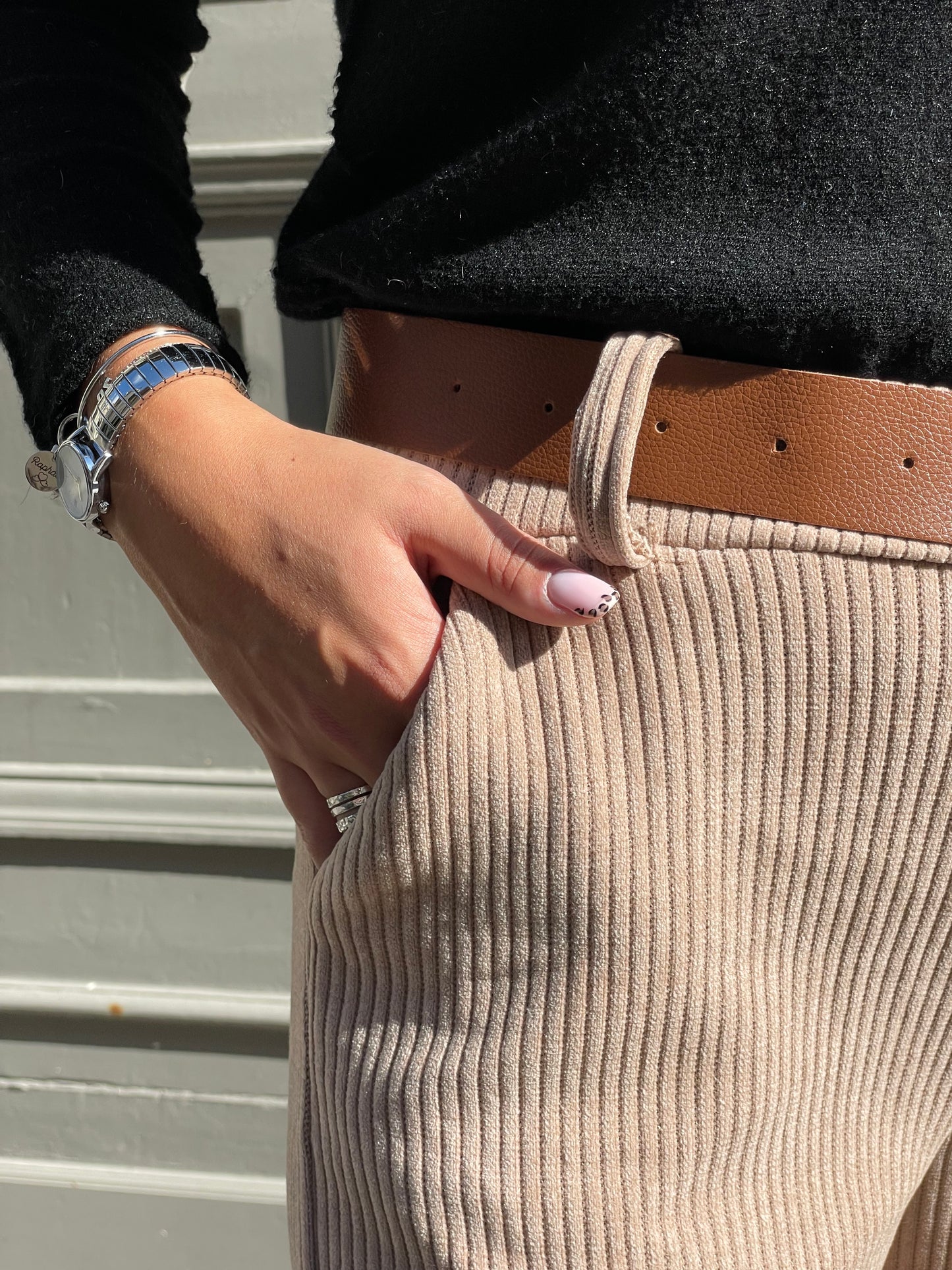 Pantalon moon beige