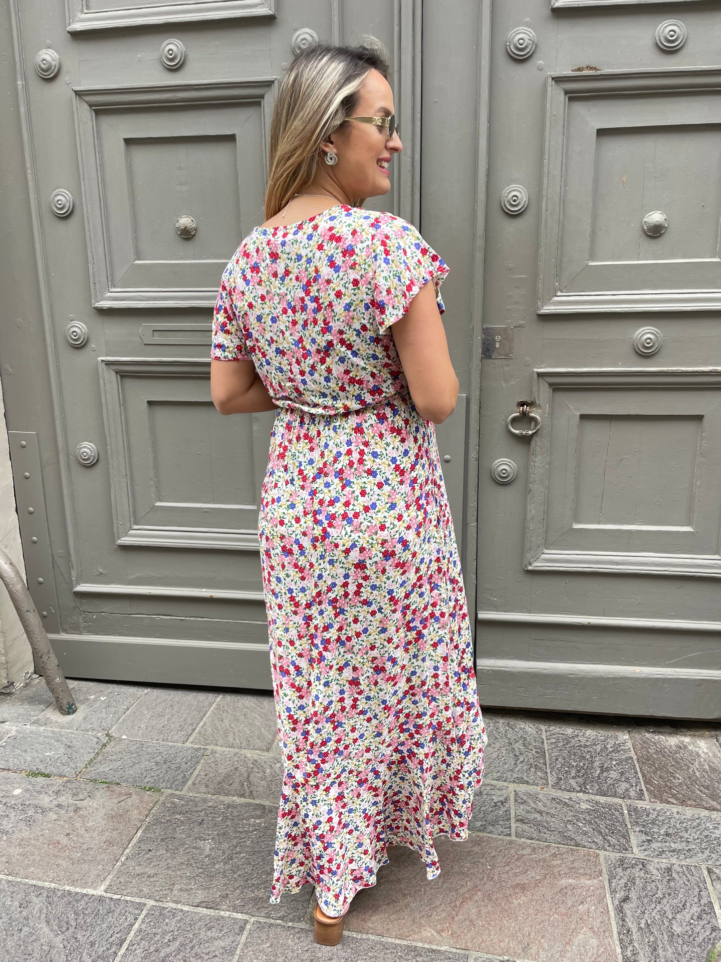 Robe Flowers blanche