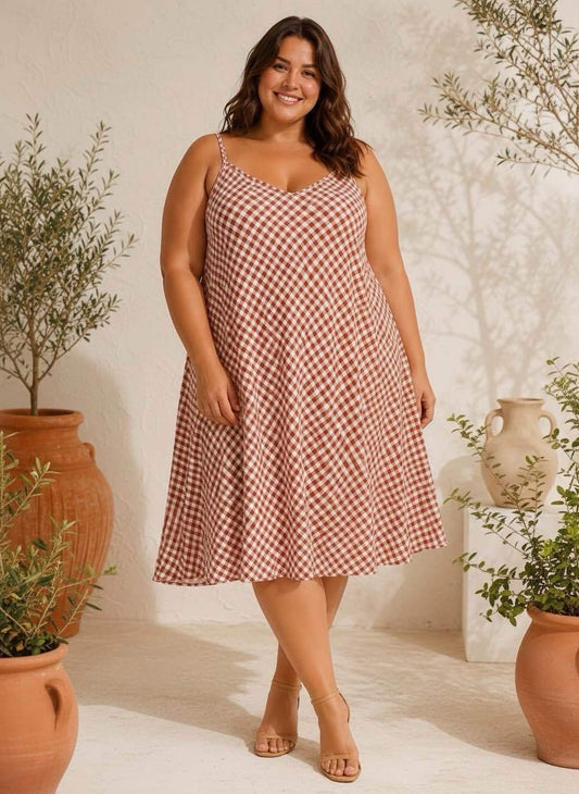 Robe Vichy T.44 à 52