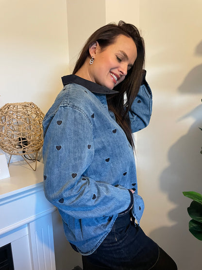 Chemise Jeans heart
