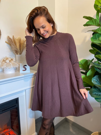 Robe Florine marron