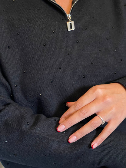 Pull perla noir