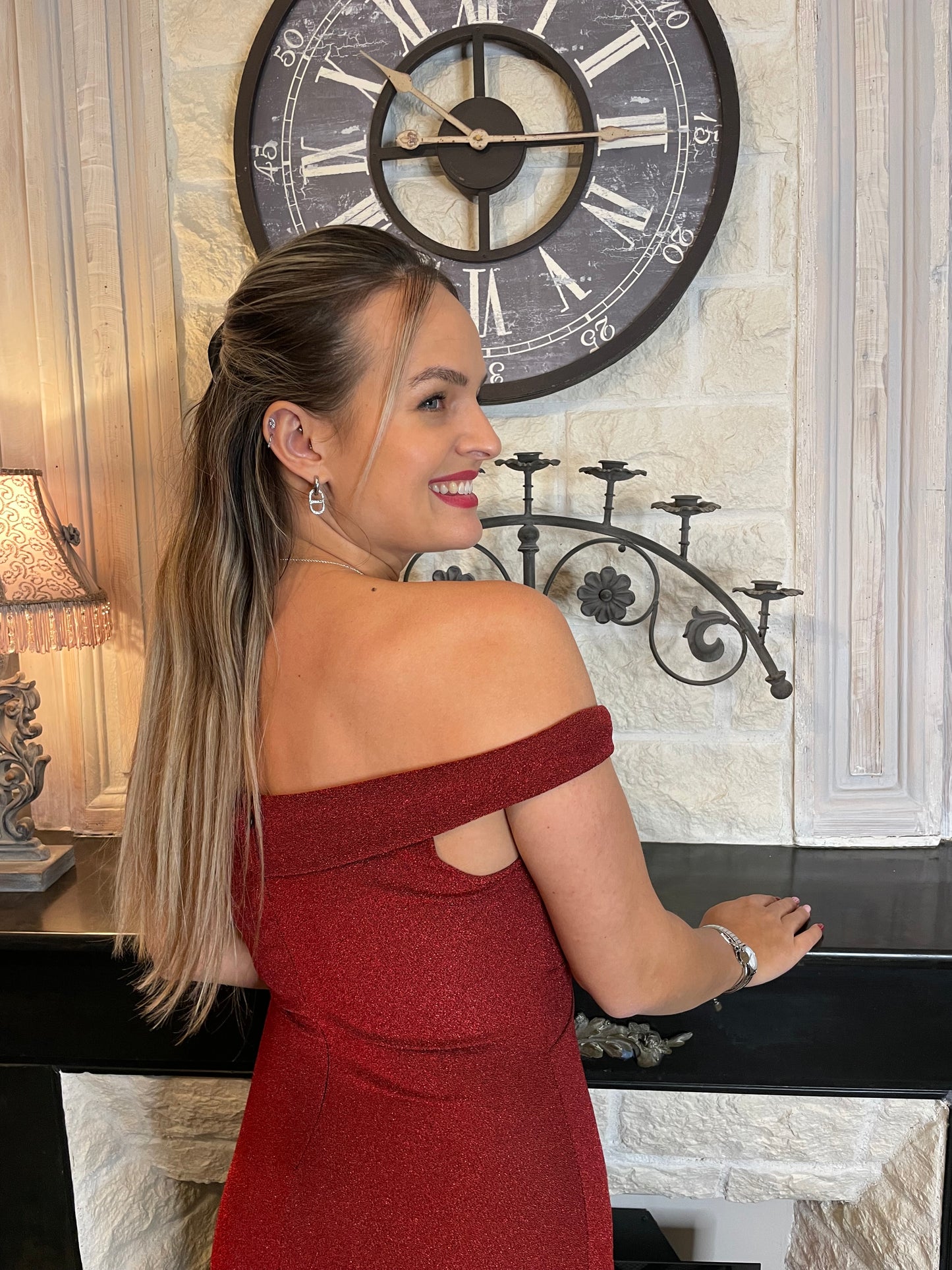 Robe Kate pailletée rouge