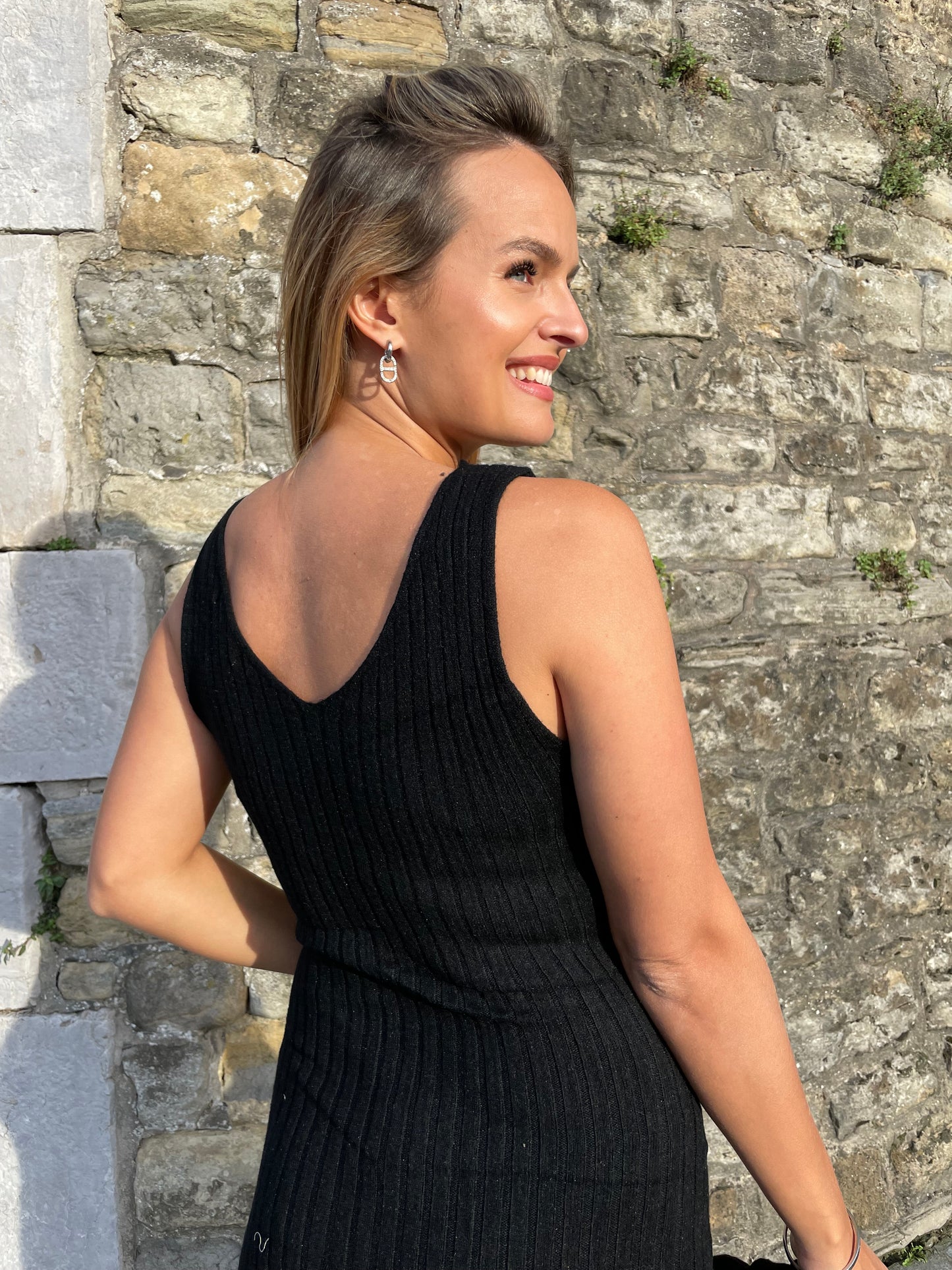 Ensemble robe pull Angèle noir