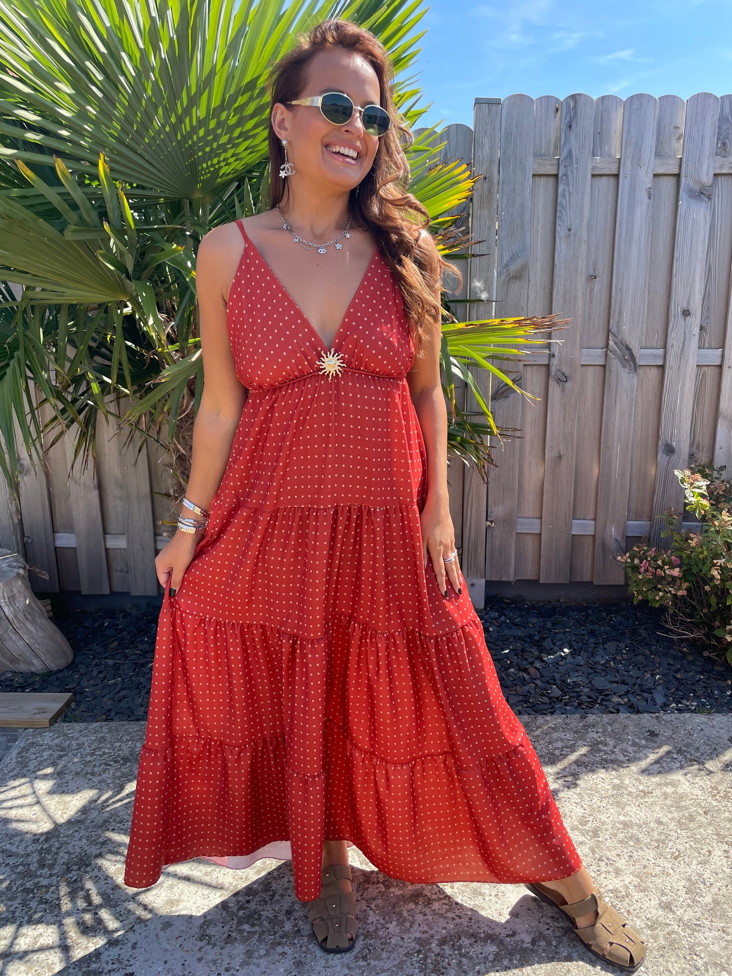Robe Rafaëla terracota