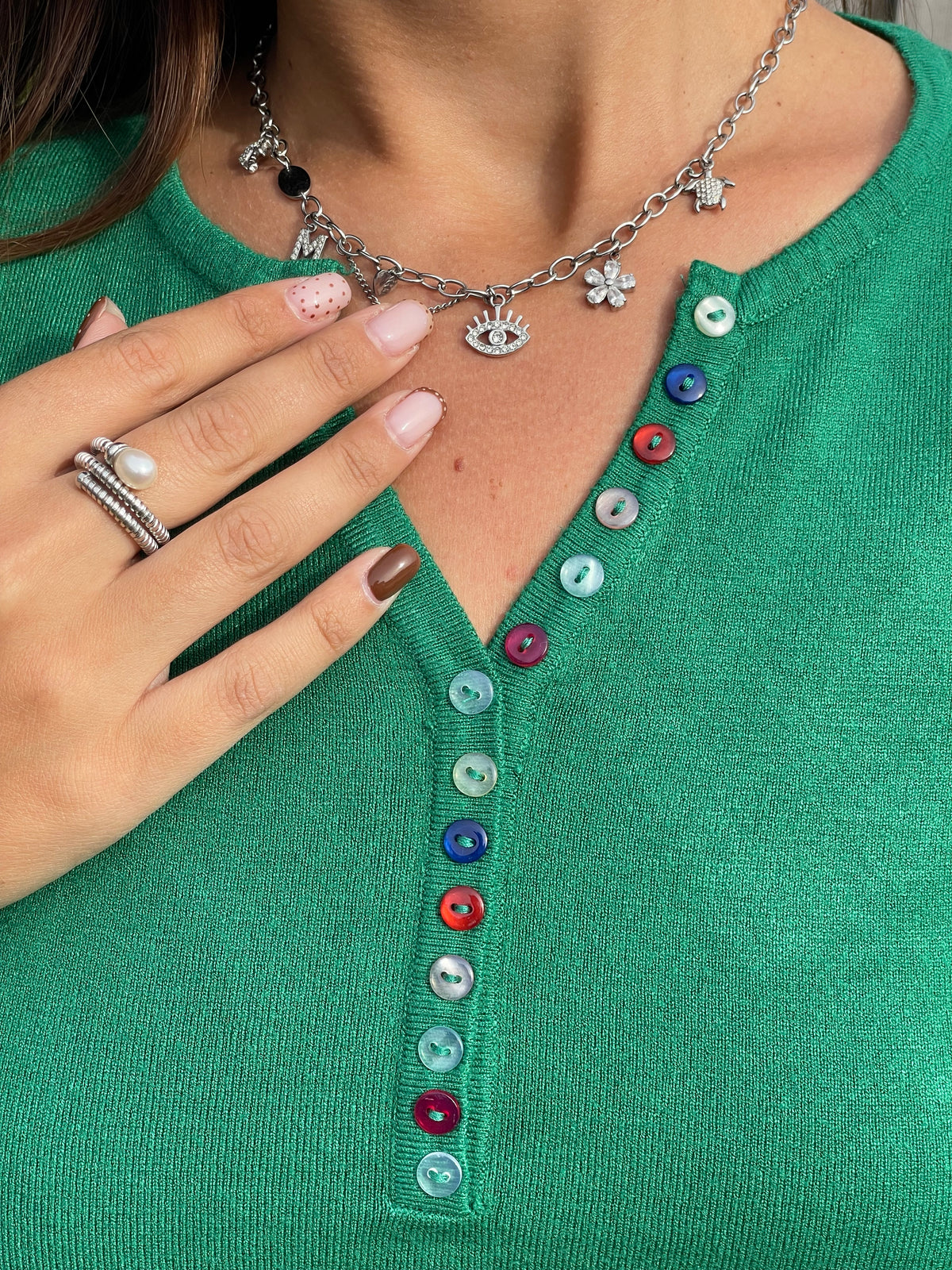 Pull Elena vert