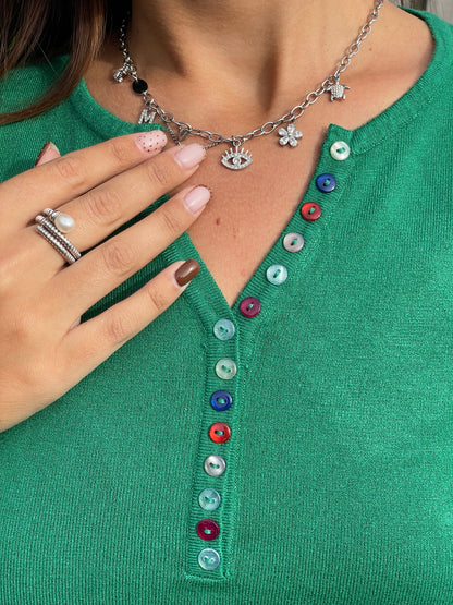 Pull Elena vert