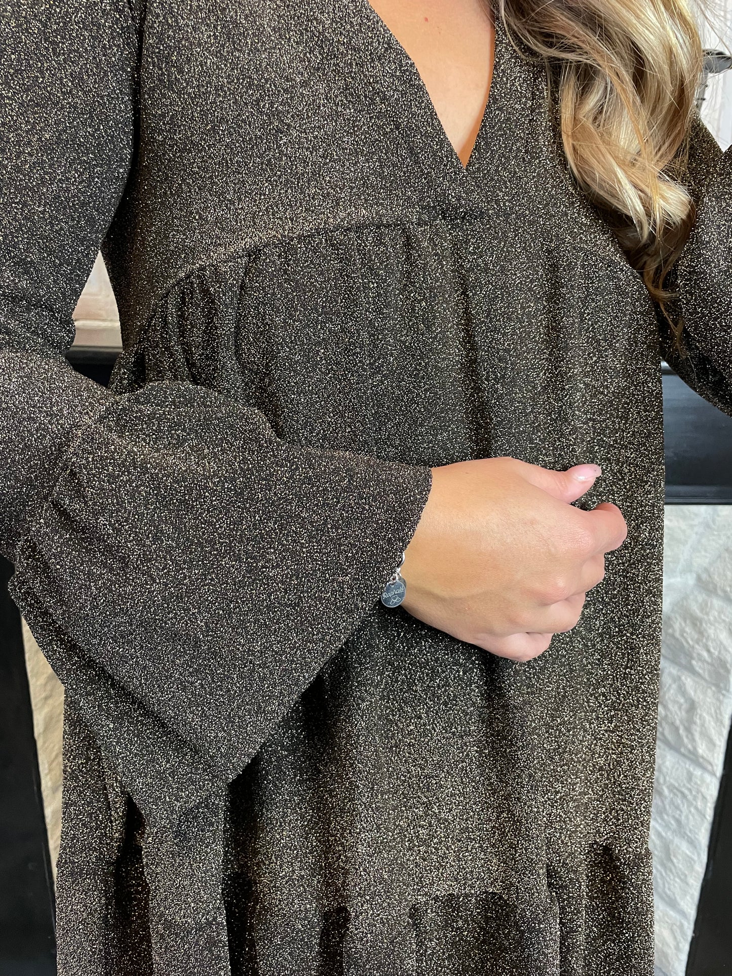 Robe Amour Pailletée dorée