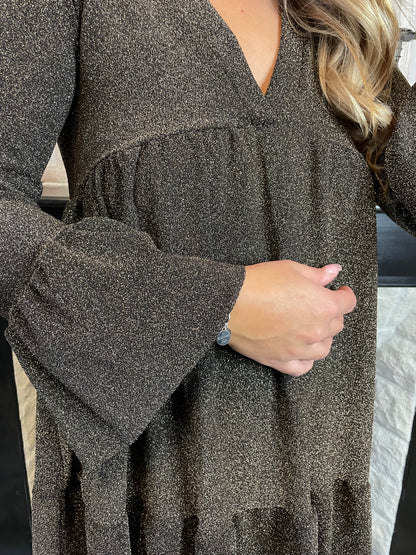 Robe Amour Pailletée dorée