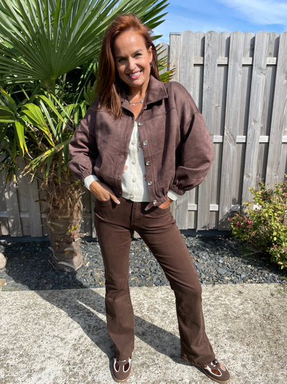 Jeans flare brown