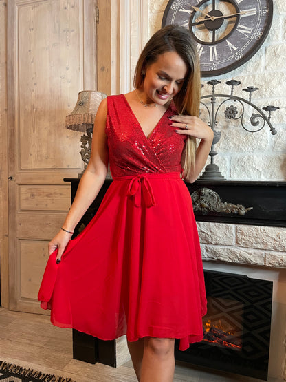 Robe Zelie rouge