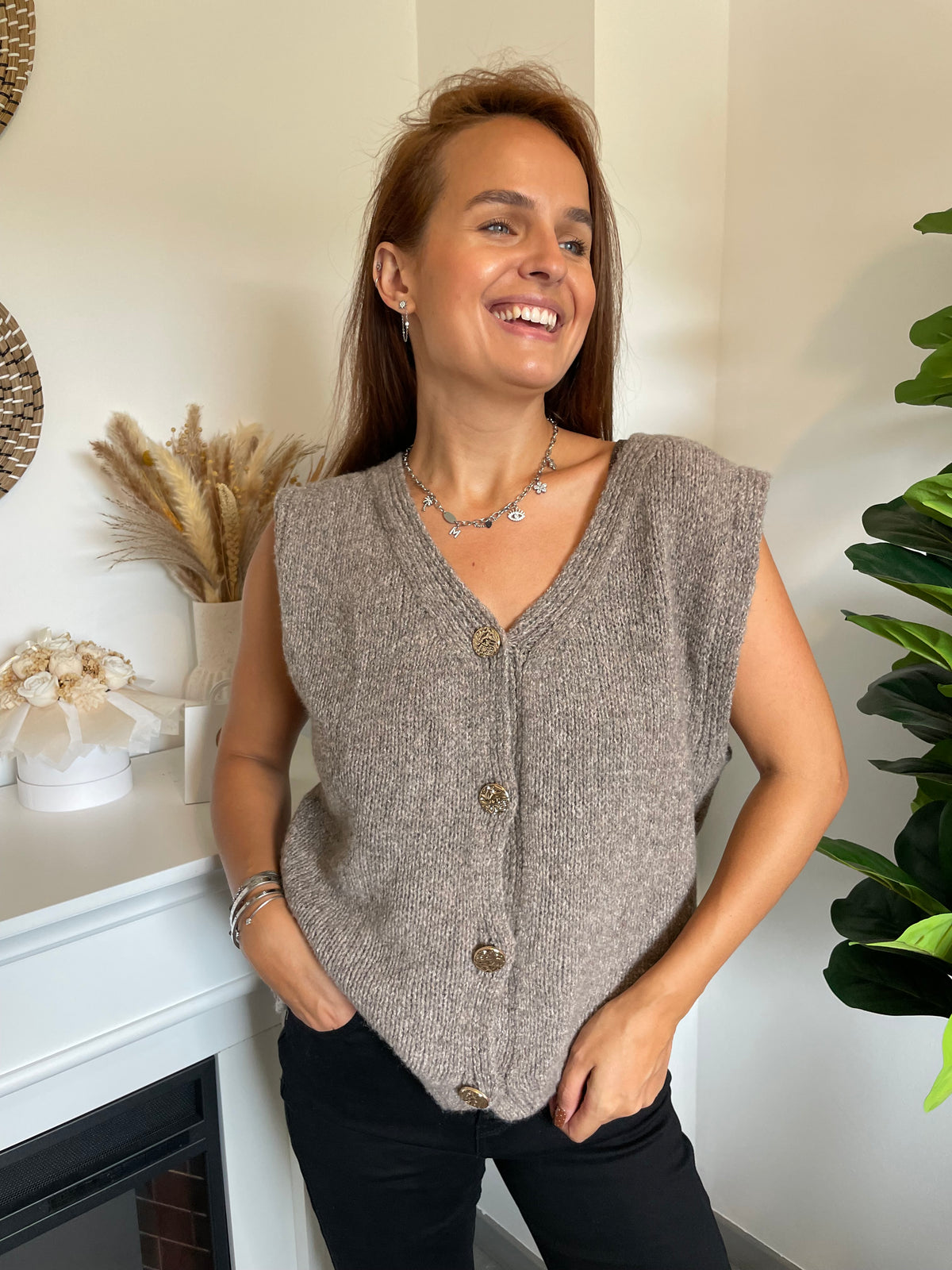 Gilet Taylor taupe