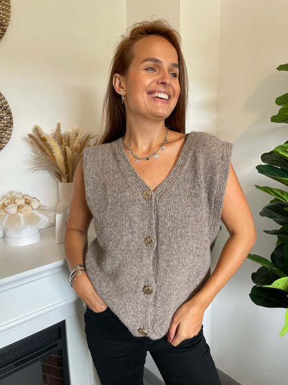 Gilet Taylor taupe