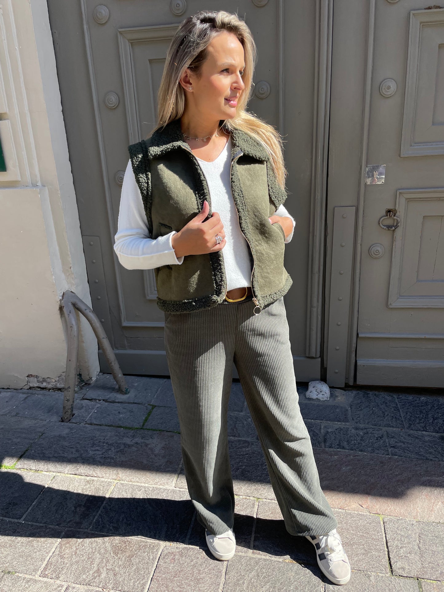 Veste Lison kaki