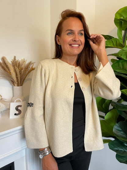Pull gilet Léna beige