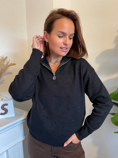 Pull perla noir