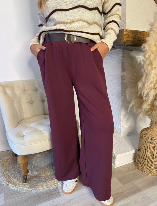 Pantalon comfy Bordeaux