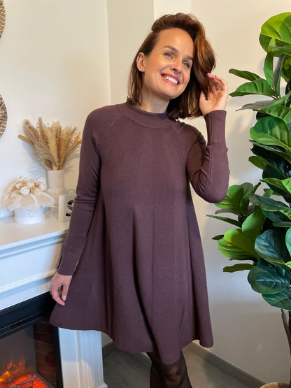 Robe Florine marron