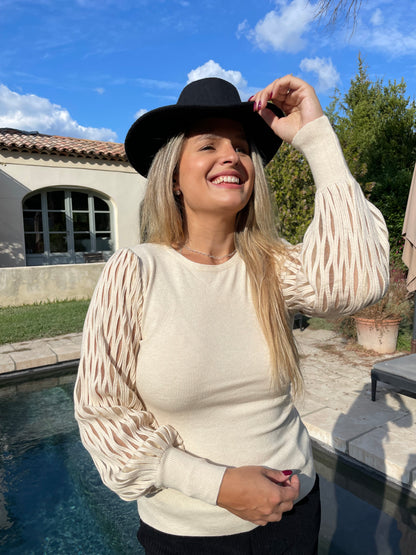 Pull Lise beige