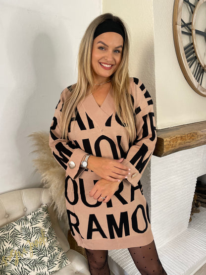 Robe pull Amour nude