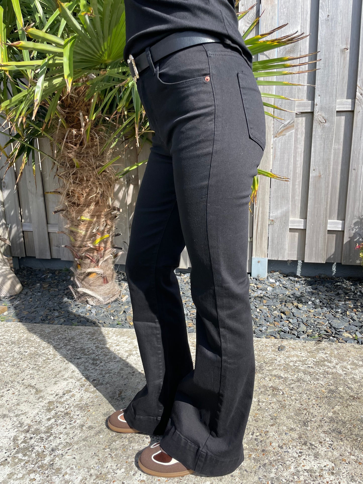 Jeans flare noir