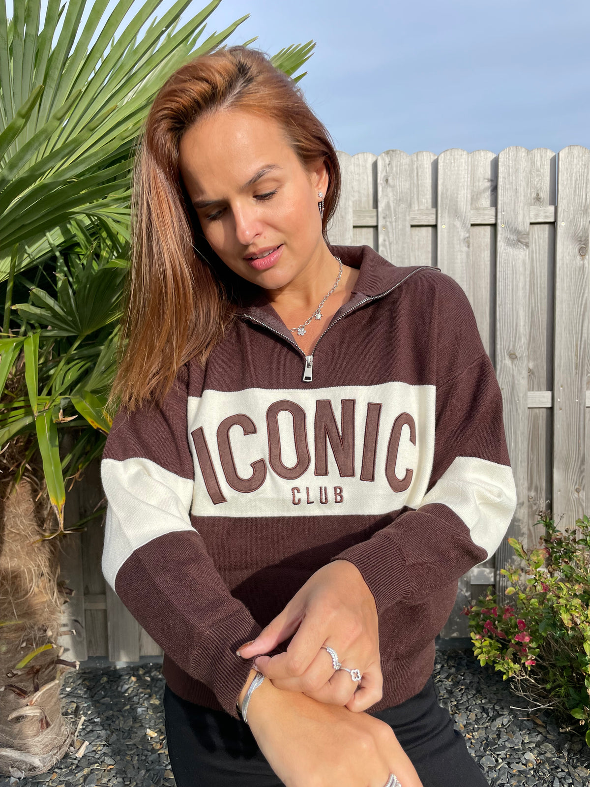 Pull iconic marron