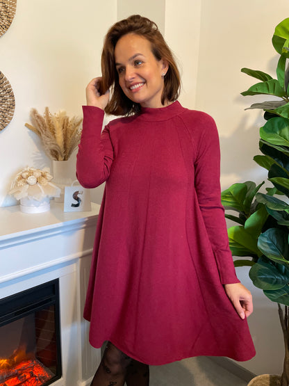 Robe Florine bordeaux