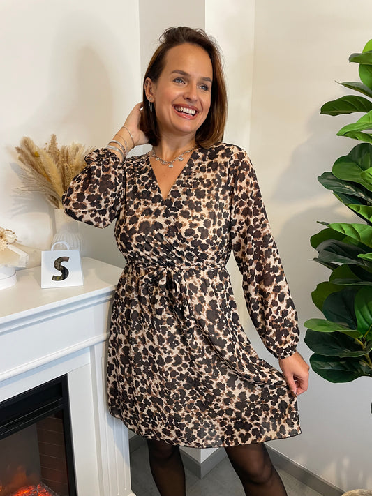 Robe Zelia marron T.36 à T.48
