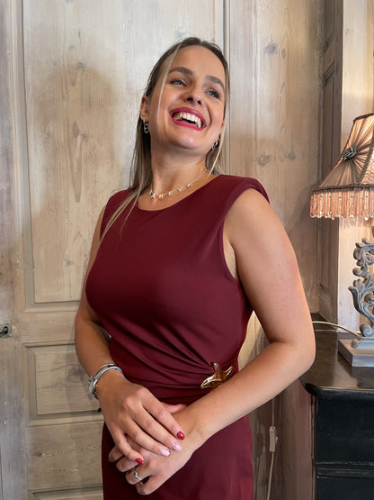 Robe mermaid bordeaux