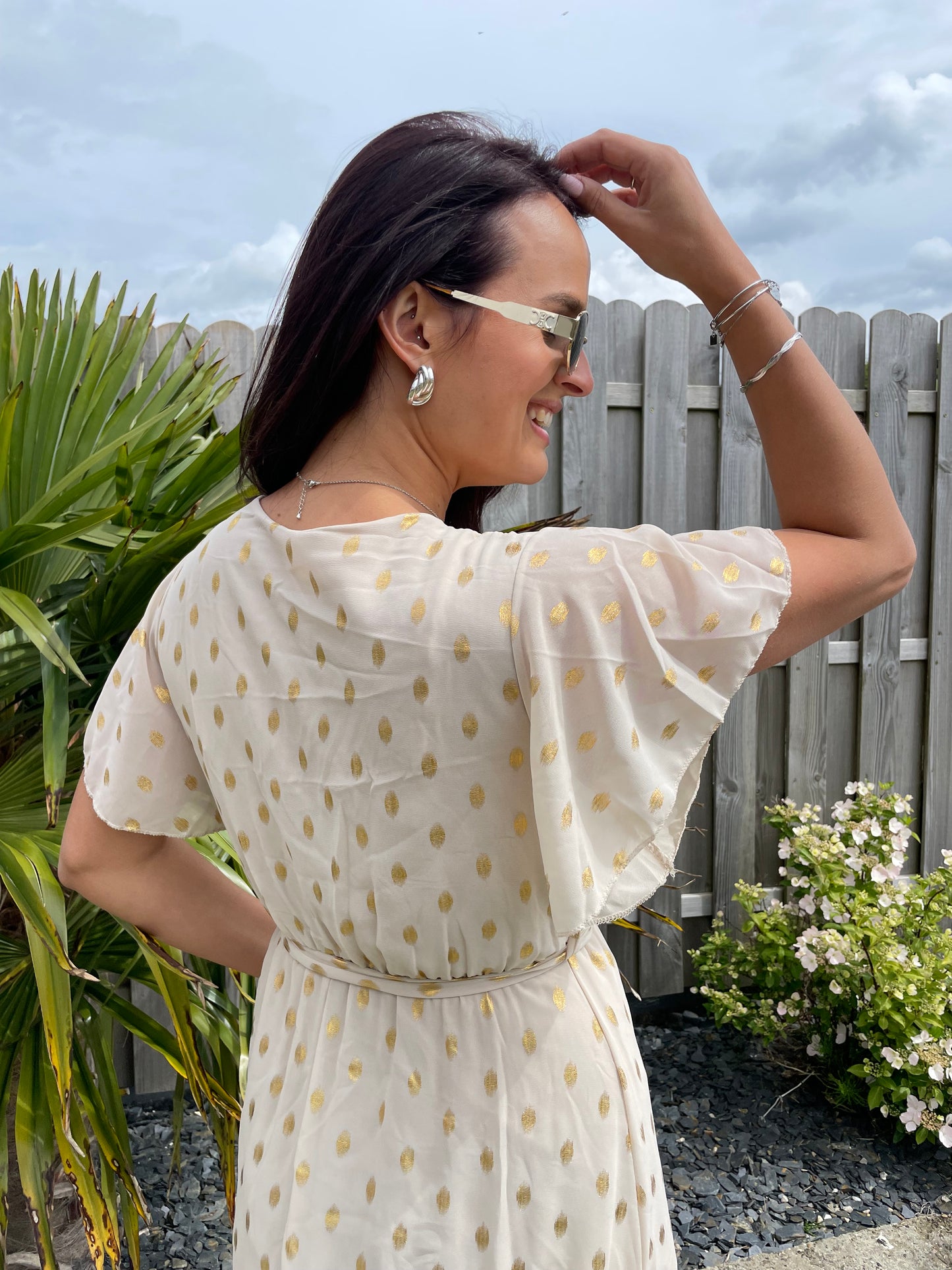 Robe longue Ulynn beige