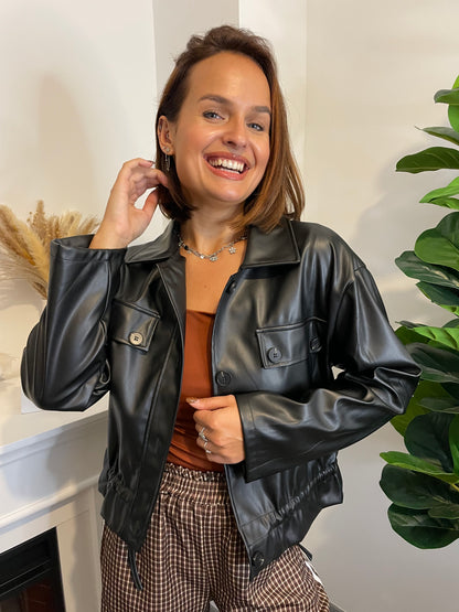 Veste simili noire