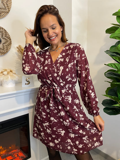 Robe Laura bordeaux T.36 à T.48