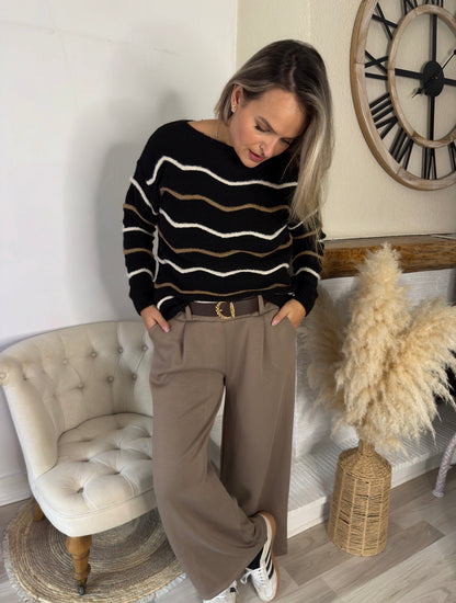 Pantalon comfy taupe