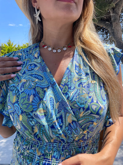 Robe Ibiza bleue