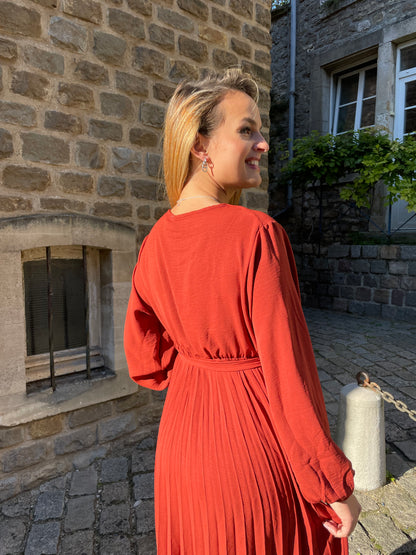 Robe Eventail rouille