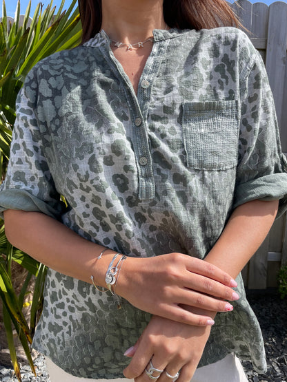 Chemise Leonie kaki