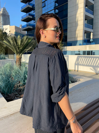 Chemise Emily Marine
