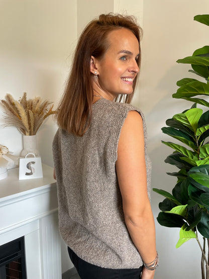Gilet Taylor taupe