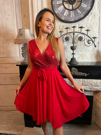 Robe Zelie rouge