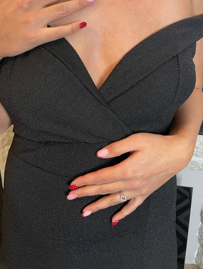 Robe Kate pailletée noire