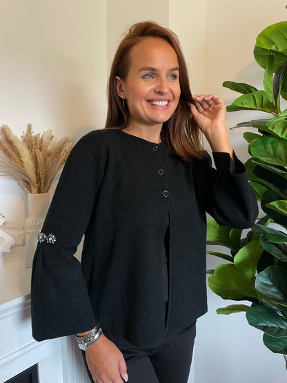 Pull gilet Léna noir