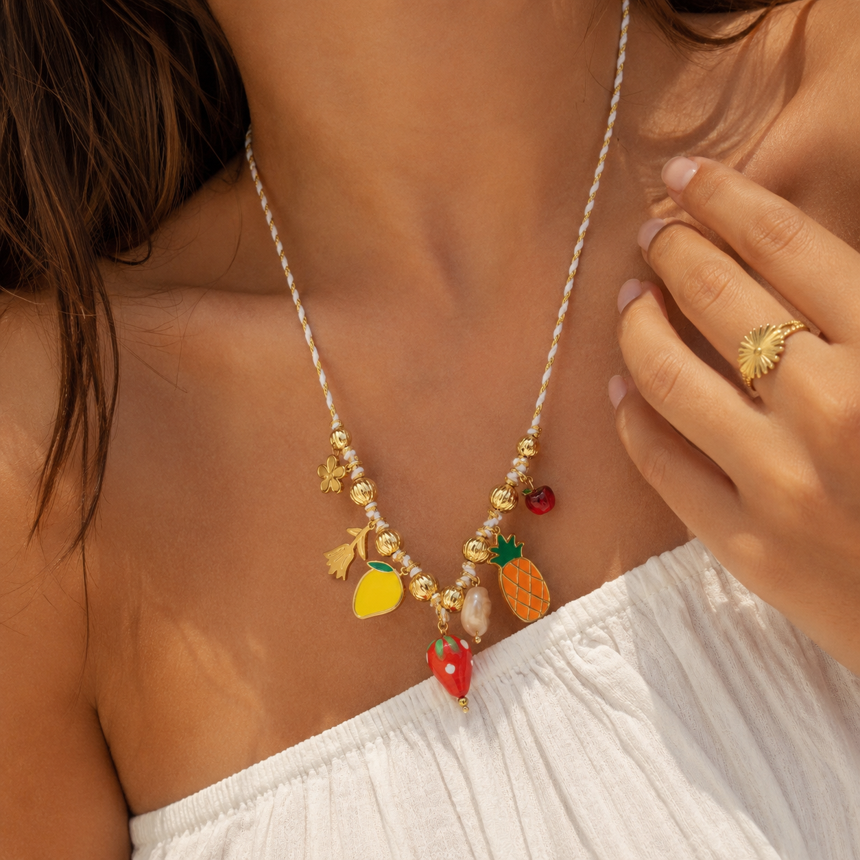 Collier pineapple