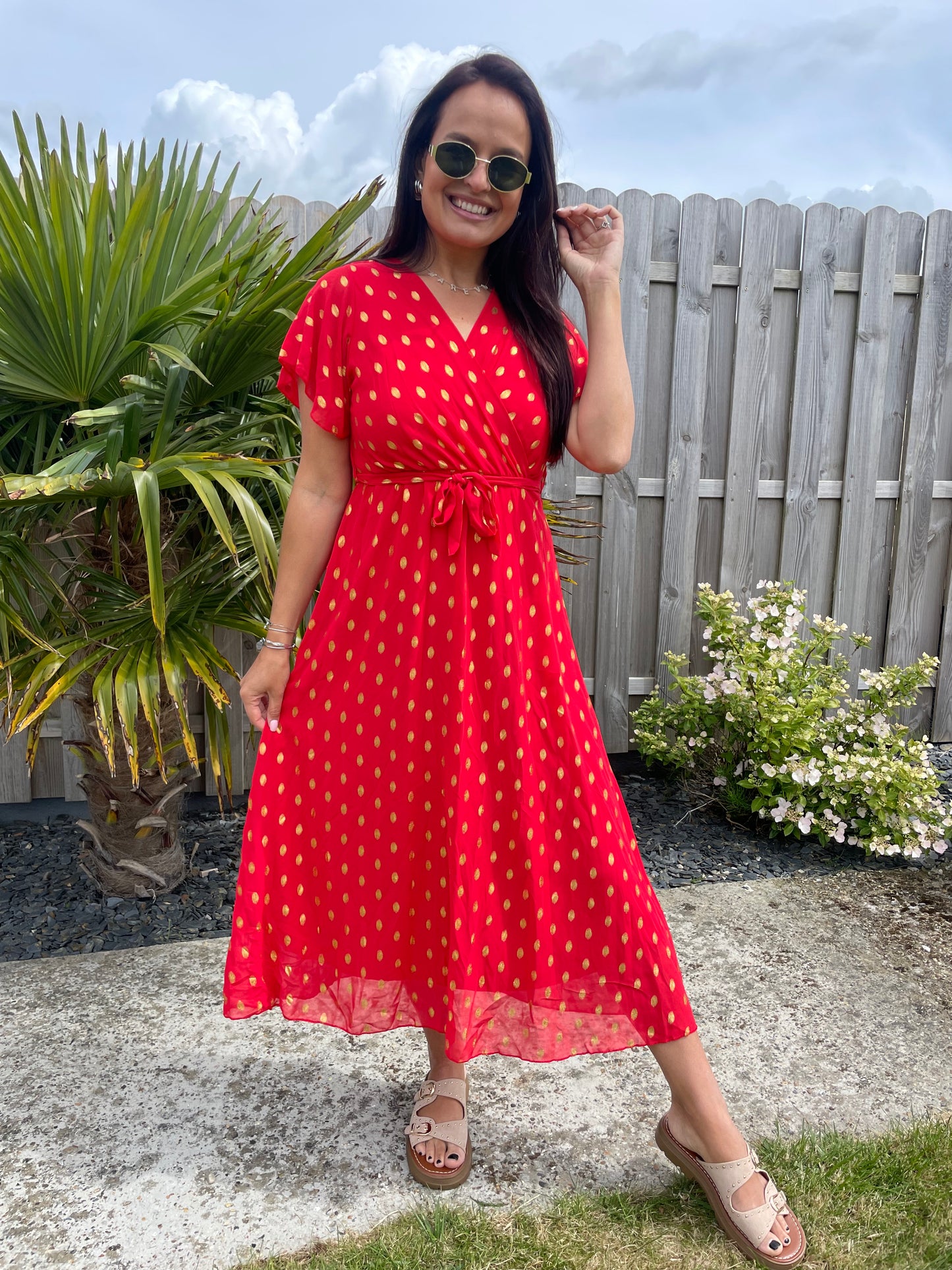 Robe longue Ulynn rouge