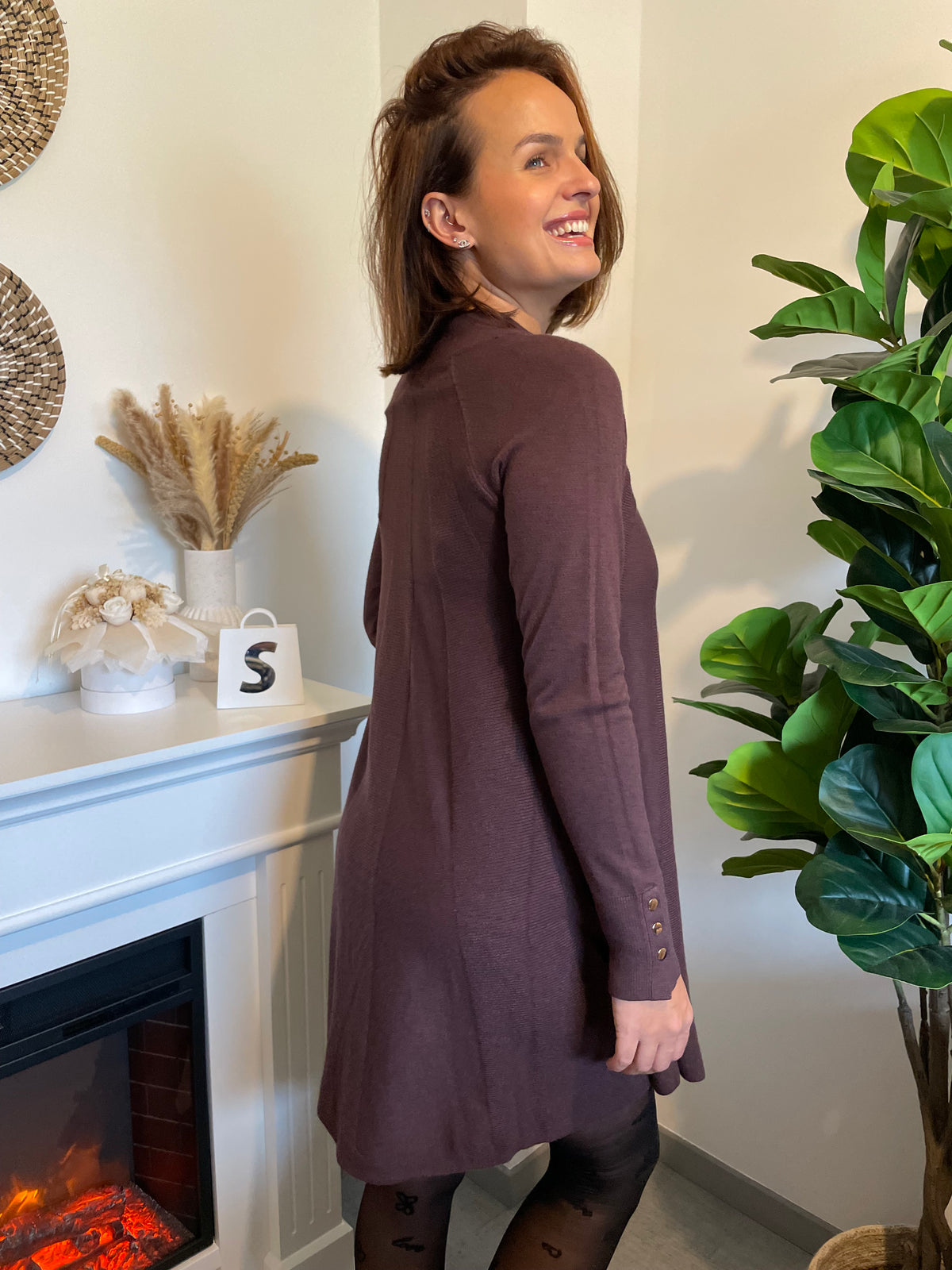 Robe Florine marron