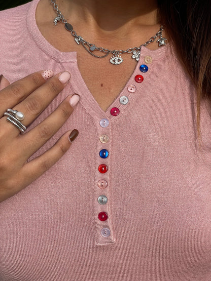 Pull Elena vieux rose